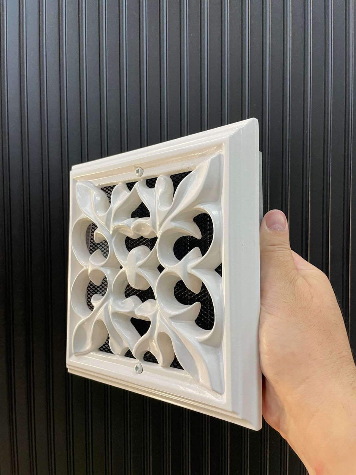 Каминная решетка КРГ 8 белая