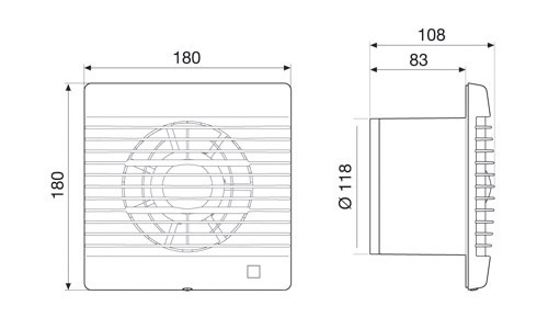 Накладной вентилятор Soler & Palau Decor 200CR (таймер)