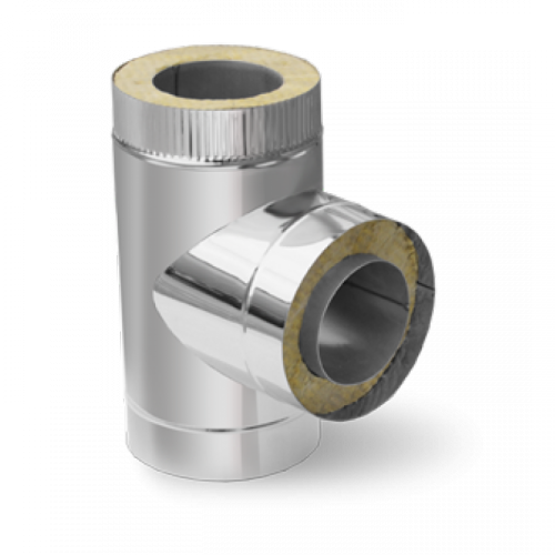 Сэндвич тройник Т-образный 150/230 (нерж 0,5 / цинк 0,5)