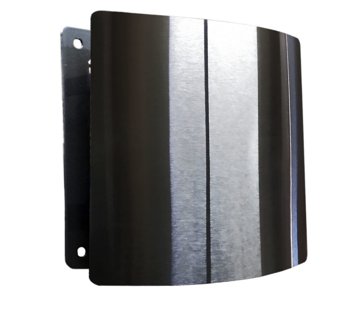 Решетка на магнитах РД-200 Нержавейка матовая с декоративной панелью 200х200 мм