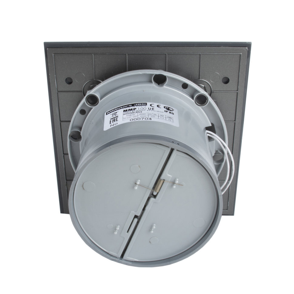 Вентилятор накладной MMotors JSC MMP-06 100/105 куб/ч Стекло/Квадрат Темно Серый