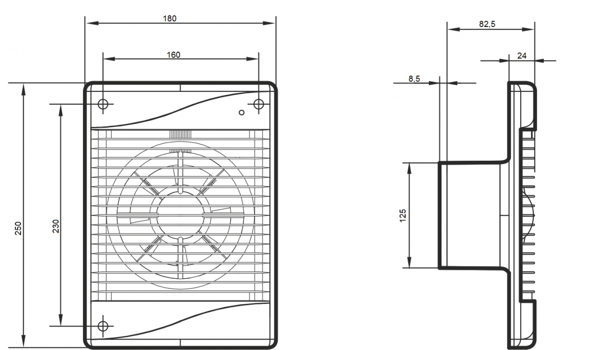 Вентилятор ERA DiCiTi STANDARD 5