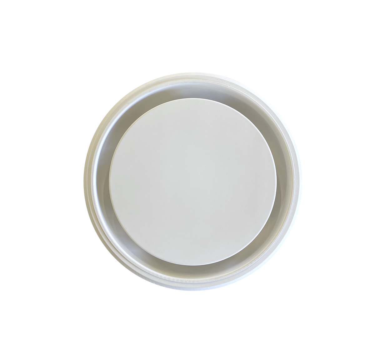 Диффузор под покраску скрытого монтажа SECRET RING 125/150 с приточно-вытяжным вентилятором