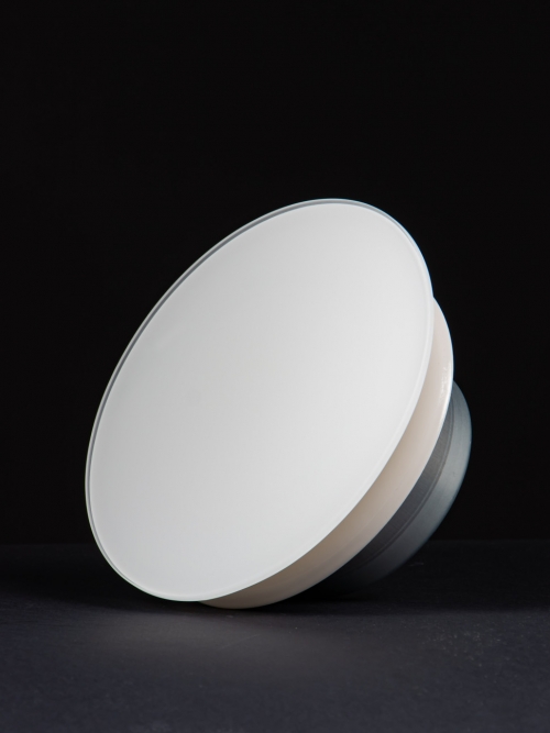 Анемостат со стеклянной внешней частью FOZA D 160 мм. RAL 9003