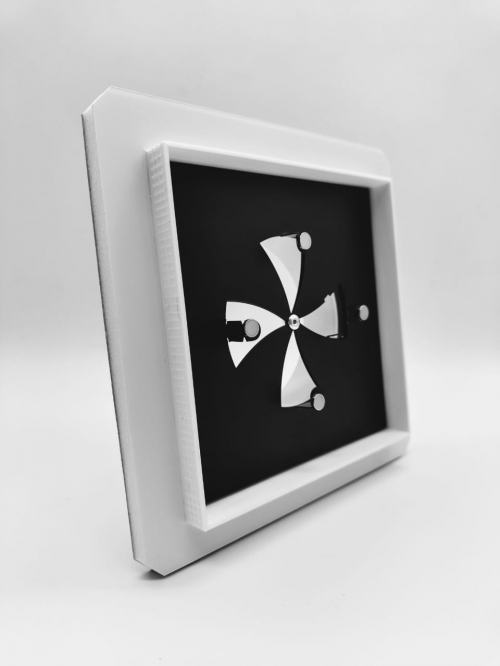 Теневой магнитный диффузор квадратный для потолков из гипсокартона 175х175/125 мм