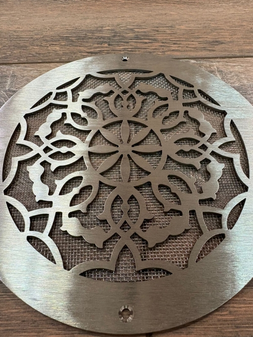 Круглая вентиляционная решетка из нержавеющей стали NR 09 D190