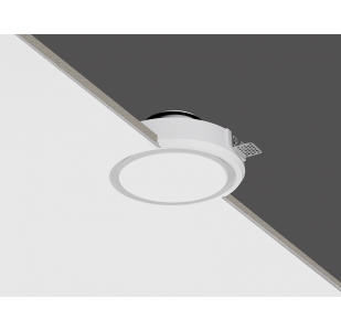 Диффузор под покраску скрытого монтажа SECRET RING 100/90 с приточно-вытяжным вентилятором