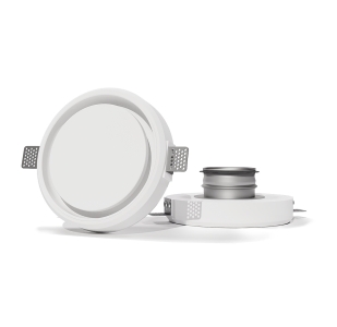 Диффузор под покраску скрытого монтажа SECRET RING 125/150 с приточно-вытяжным вентилятором