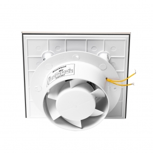 Вытяжной тонкий вентилятор SlimVent МV 100, стекло квадрат бронзовый матовый